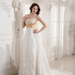 Wedding Dresses with Gold Color